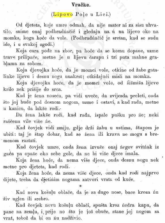 Vrake Lipovo polje1918